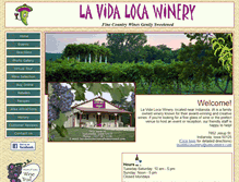 Tablet Screenshot of lavidalocawinery.com
